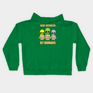 Easily distracted by humans Kids Hoodie